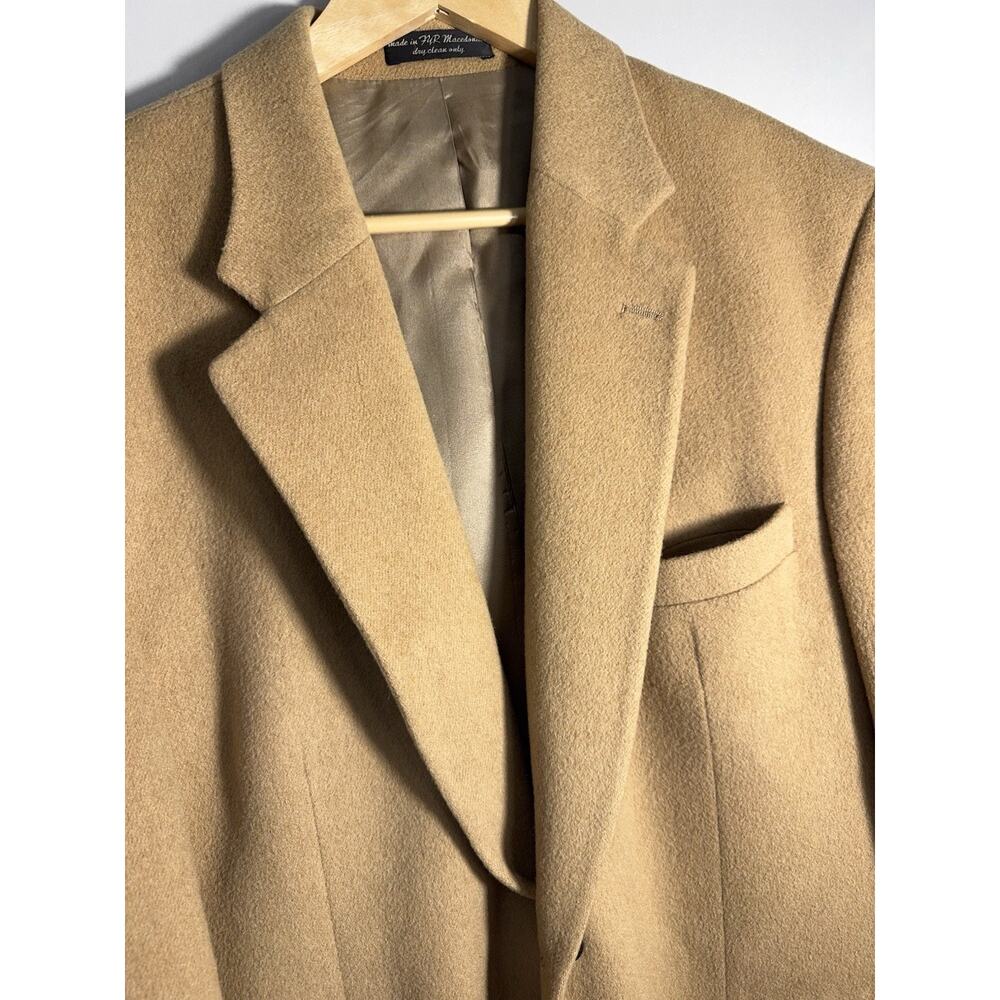 Camel‎ Hair Sport Coat Blazer Men’s 44R Tan Club Room Charter Club - Picture 3 of 12